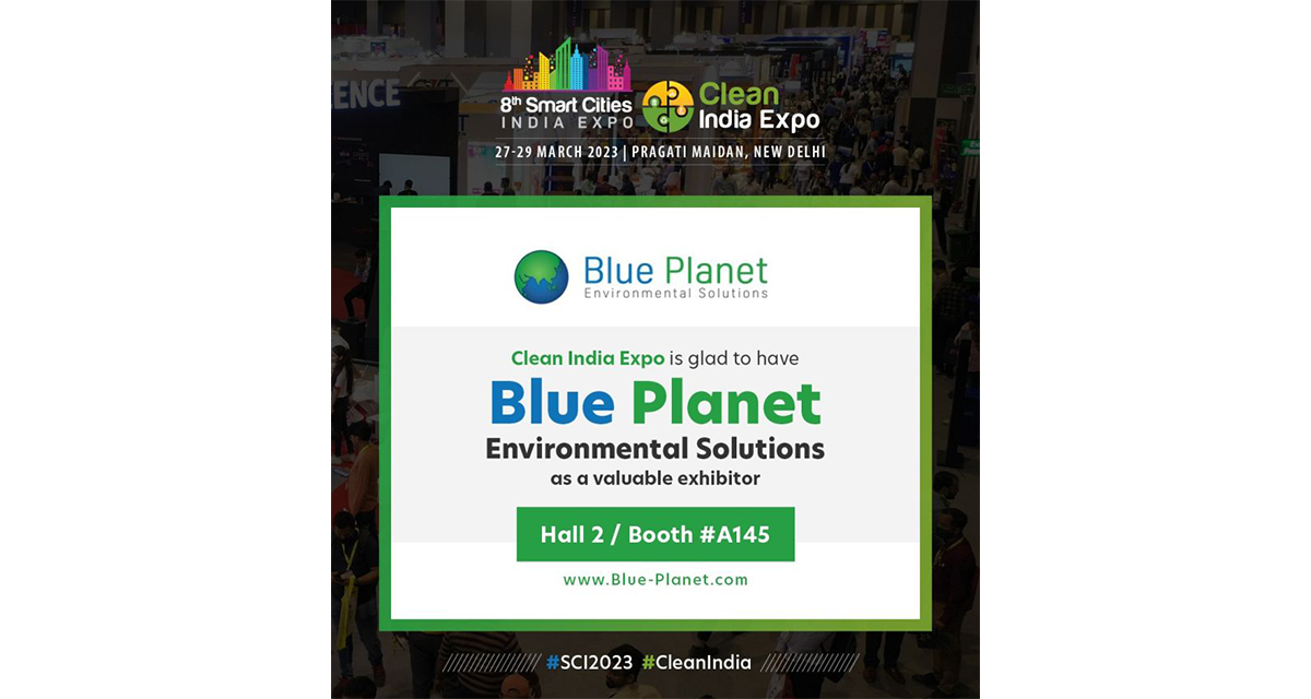 Blue Planet as Exhibitor at the 8th Smart Cities India Expo 2023